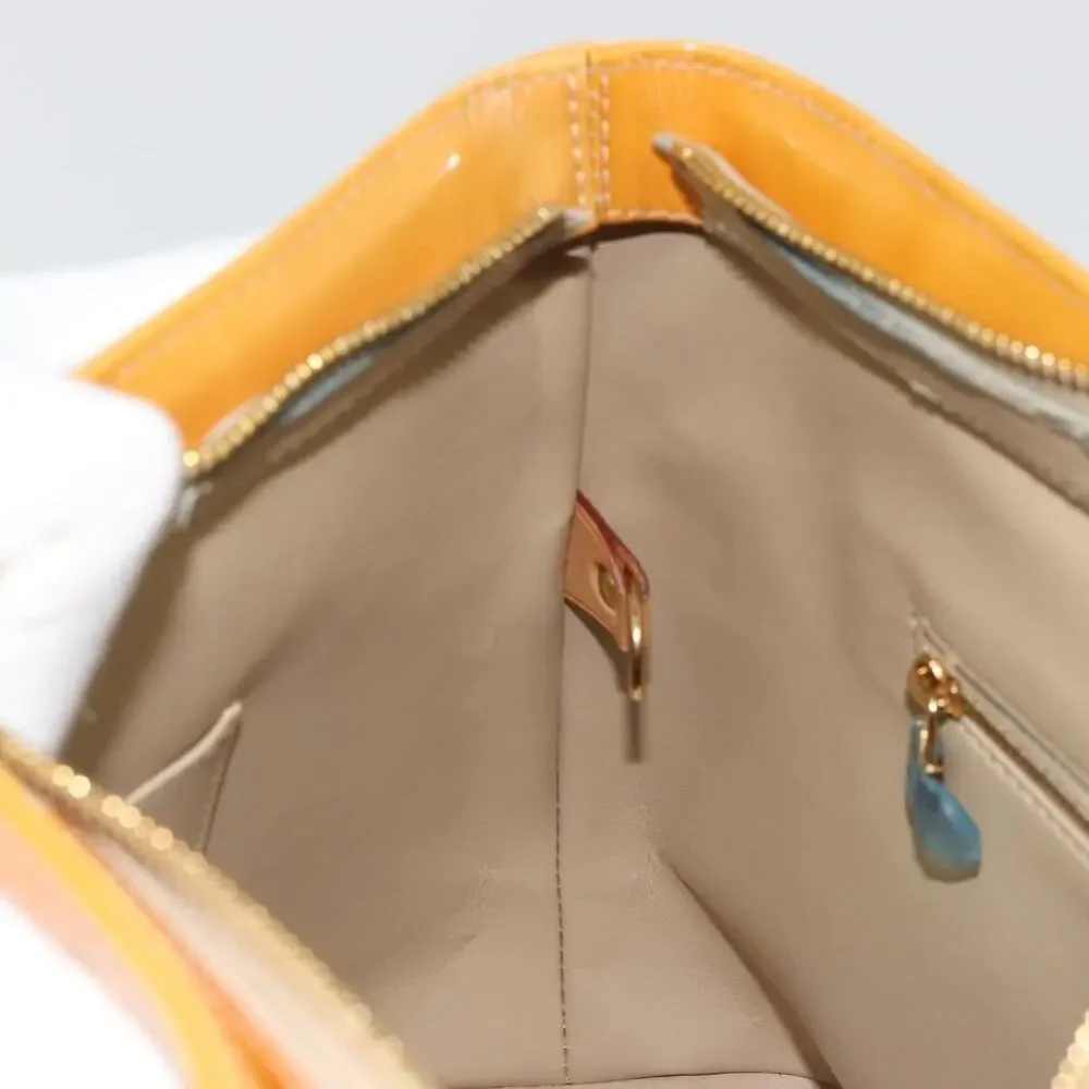 Louis Vuitton Monogram Vernis Houston Handbag Beige
